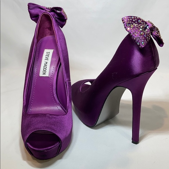 Steve Madden Shoes - Steve Madden Purple Shimma Platforms 7.5M